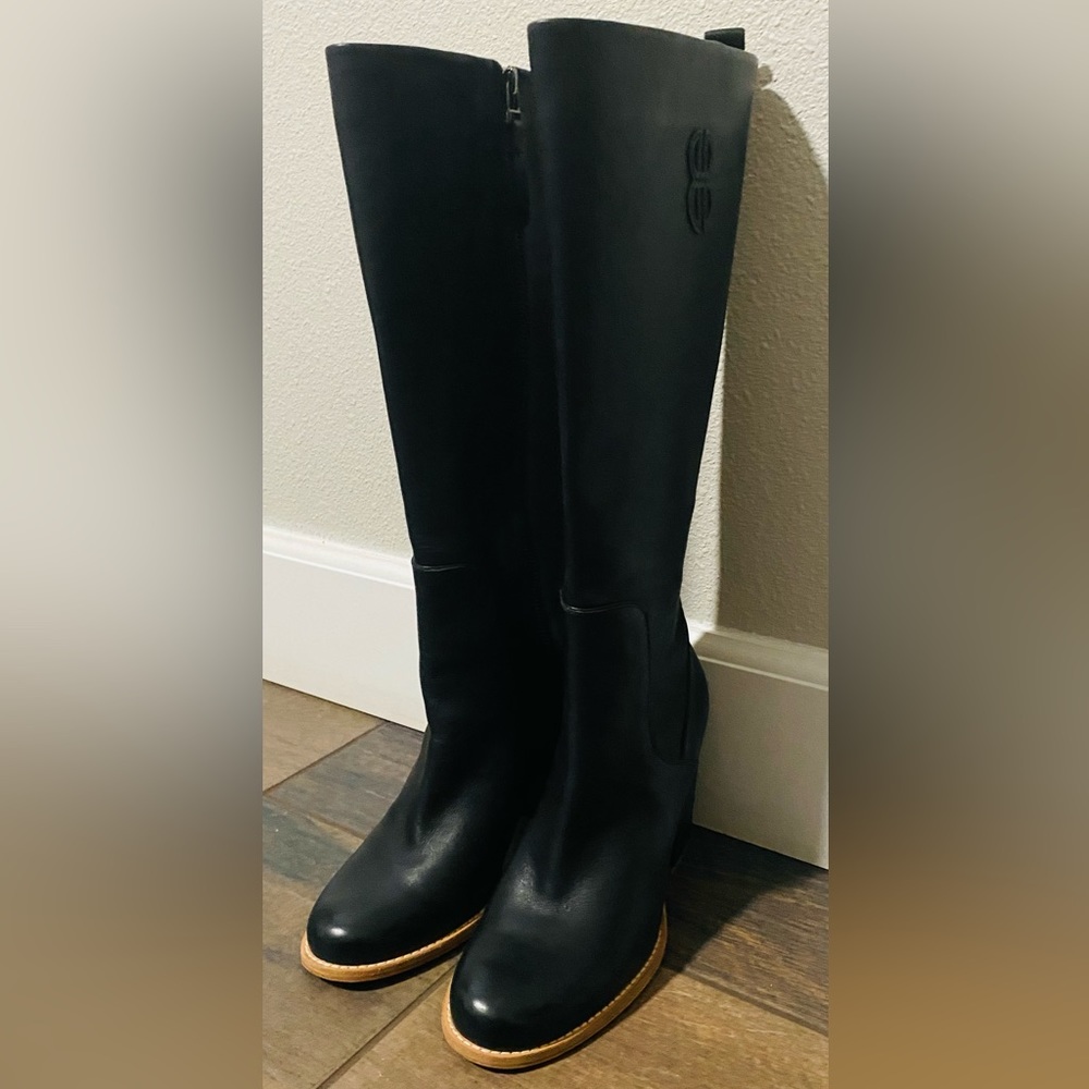 ‼️BILL BLASS Monogram Leather Boots Size 8.5